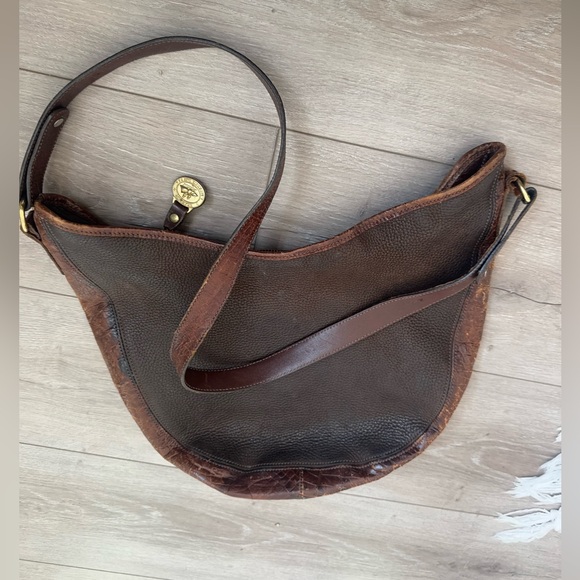 Brahmin Rich Brown Leather Hobo Bag - Picture 9 of 16
